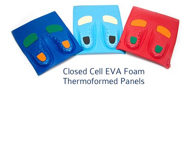 hermoformed closed cell foam panels